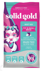 Solid Gold Mighty Mini Salmon Lentil & Green Bean Recipe for Toy & Small Breed Dog (1.8kg, 4.99kg)